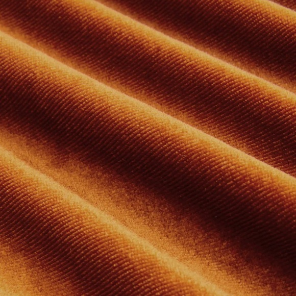 Velvet solid twist mini dress in copper M - Picture 2 of 7